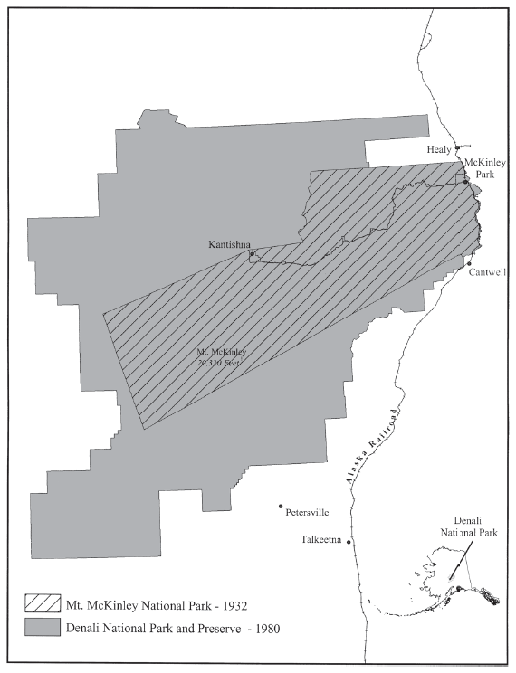 Image: Mount McKinley/Denali National Park and Preserve, 1932 and 1980. Courtesy Jason Geck