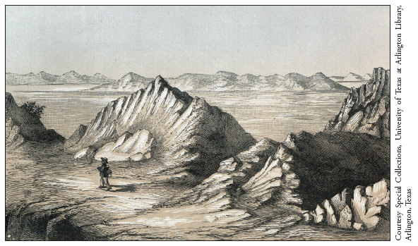 Image: Fig. 3-5. The Great Salt Lake, illustrated in Emmanuel Henri Domenech’s Voyage Pittoresque (1862).