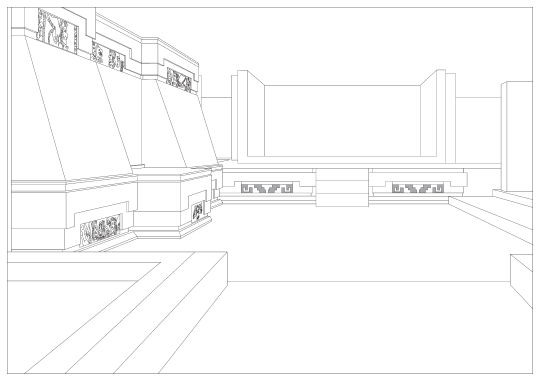 Image: 6.17. View of the south room in Structure 195-3SE from the north vestibule