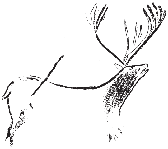 Image: FIGURE 11.2. Belling stag from San Román (after Hernández Pacheco 1919)