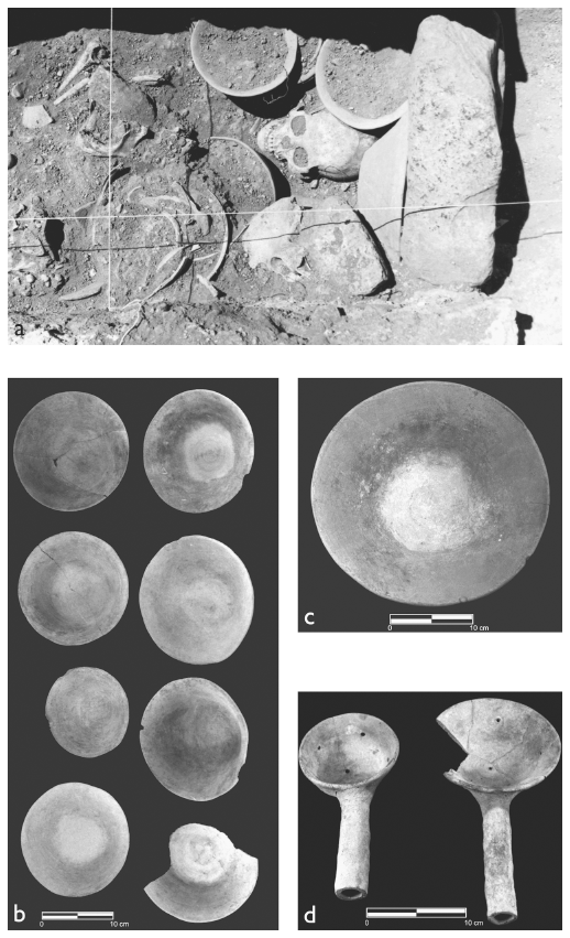 Image: 8.9. Bowls and ladle censers from Tomb 3