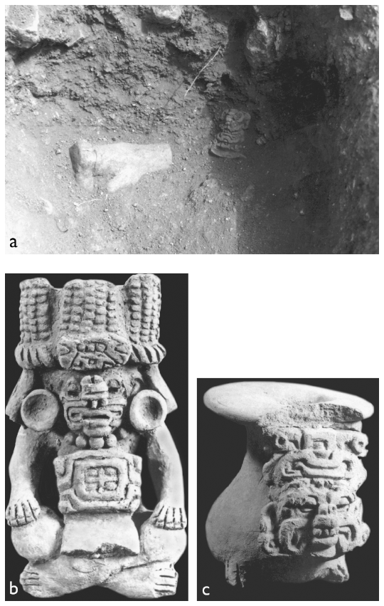 Image: 8.8. Ceramic effigies from the lintel offering in Tomb 3