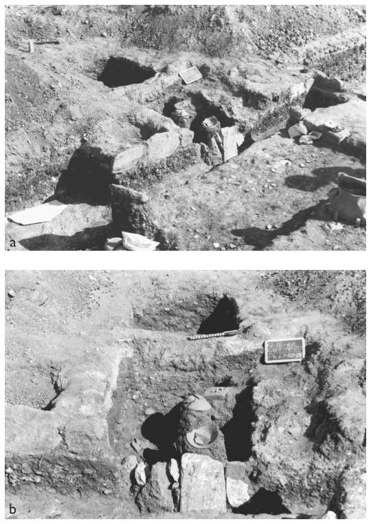 Image: 8.15. House of Tomb 4, stone foundations, and Tomb 4