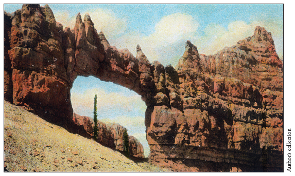 Image: Fig. 3-12. The evocative name Walls of Jericho in southern Utah’s Cedar Breaks associates a natural geological feature with an event in the Bible. Postcard by the Gray News Company of Salt Lake City, ca. 1930.