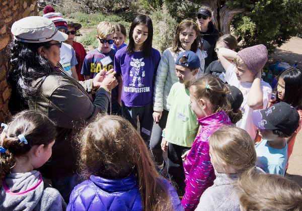 Students engaged in lifestyle activities at Crow Canyons Pueblo Learning Center