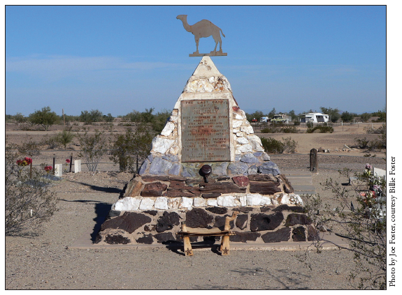 Image: Fig. I-2. Hi Jolly Monument, Quartzite, Arizona: Fig. I-2. Hi Jolly Monument, Quartzite, Arizona