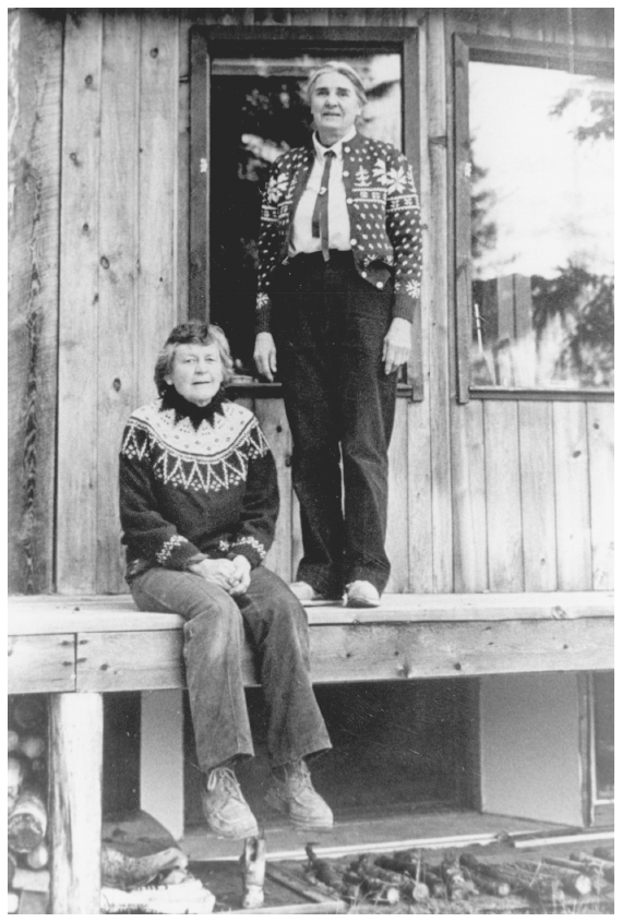 Image: Ginny Hill Wood (left) and Celia Hunter, Fairbanks, ca. 1985. Courtesy Northern Alaska Environmental Center. Active in the Arctic Wildlife Range campaign, they helped organize the Alaskan environmental community.