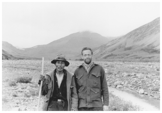 Image: Nutirwik and Bob Marshall, upper north fork of the Koyukuk, 1939. Bancroft Library, University of California at Berkeley. Marshall’s Native and white friends in Wiseman, and the beauty of the land, inspired his leadership in land preservation.