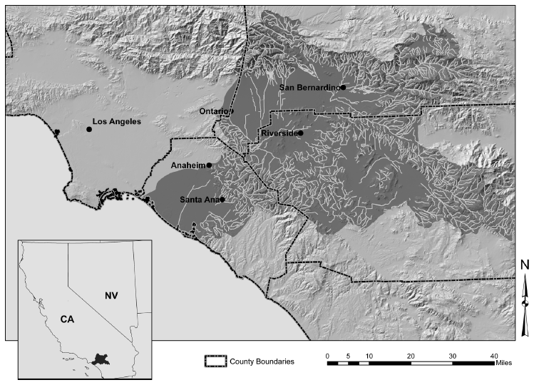 Image: The Santa Ana River Basin.