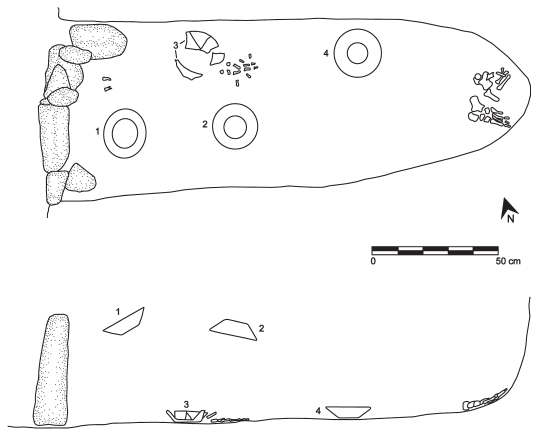 Image: 8.16. Plan and profile of Tomb 4