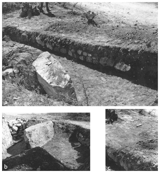 Image: 9.30. Unfinished features at the southeast corner of Mound 195