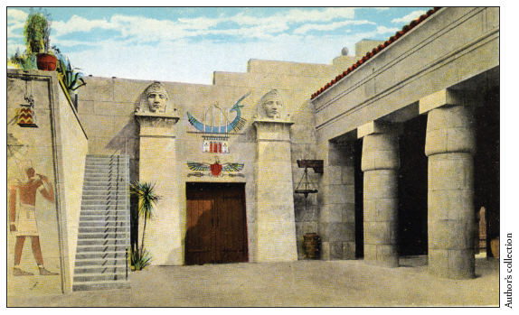 Image: Fig. 8-5. A 1922 postcard shows the newly completed Grauman’s Egyptian Theatre in Hollywood.