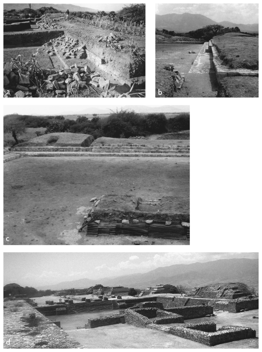 Image: 9.27. The west platform of Lambityeco System 195 and of the Patio Hundido at Monte Albán (photo d courtesy of Paola Vera)