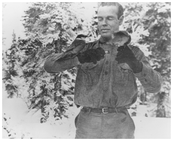 Image: Charles Sheldon, in winter camp north of Mt. McKinley, 1907. Portrait file 01-3394, Alaska State Library. A Boone and Crockett activist, Sheldon led the drive to establish Mt. McKinley National Park.