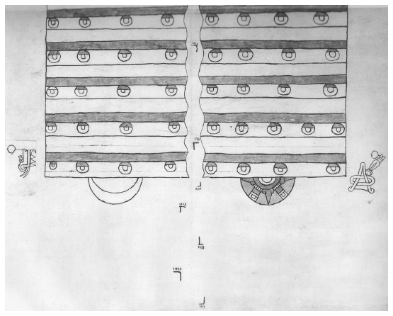 Image: 3.20b. The different layers of Heaven with Sun and Moon (opening scene of the Roll of the New Fire).