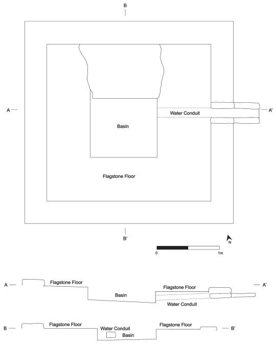 Image: 5.18. Plan and profiles of the innermost or original sweatbath