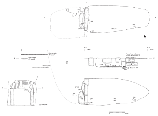 Image: 3.7. Plan and profile of Lambityeco Tomb 10