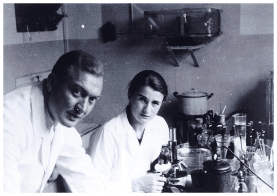 Image: Dr. Friedrich Mennecke with his wife, Eva. The director of the Eichberg mental hospital and a T-4 medical expert, Mennecke’s prolific correspondence with his wife became an important source of evidence against him at his criminal trial before a Frankfurt state court in December 1946. Courtesy Bundesarchiv Koblenz