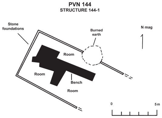 Image: FIGURE 4.2 Structure 144-1, plan