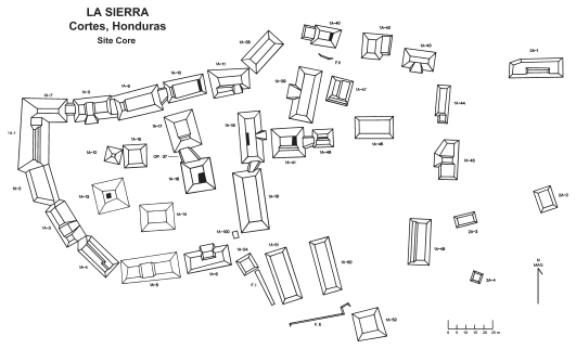 Image: FIGURE 10.1 Map of the La Sierra site core