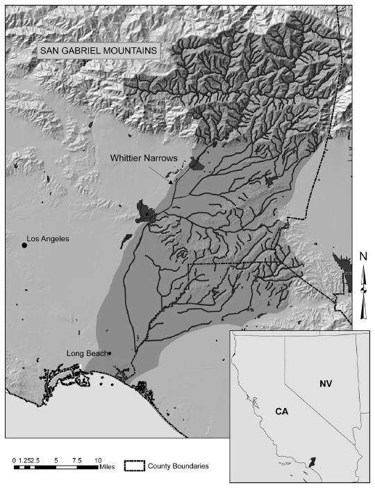 Image: The San Gabriel River Basin.