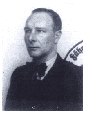 Image: Viktor Brack, Bouhler’s deputy and chief of Main Office II in the KdF. In December 1939 Brack was charged by Bouhler with interviewing and employing personnel to staff the killing centers of the T-4 program. In 1941 he became involved in the “Final Solution,” assisting in the construction of the death camps and, most notably, the gas chambers, as well as assigning euthanasia personnel to Odilo Globocnik to aid in the liquidation of Polish Jewry. He was convicted of war crimes and crimes against humanity by the U.S. NMT and executed in Landsberg prison on June 2, 1948. Courtesy the National Archives Records Administration, College Park, Maryland