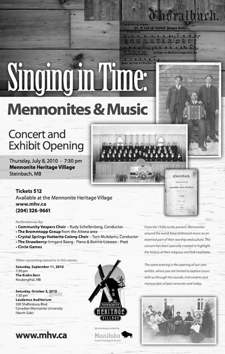 Poster from a series of concerts.
