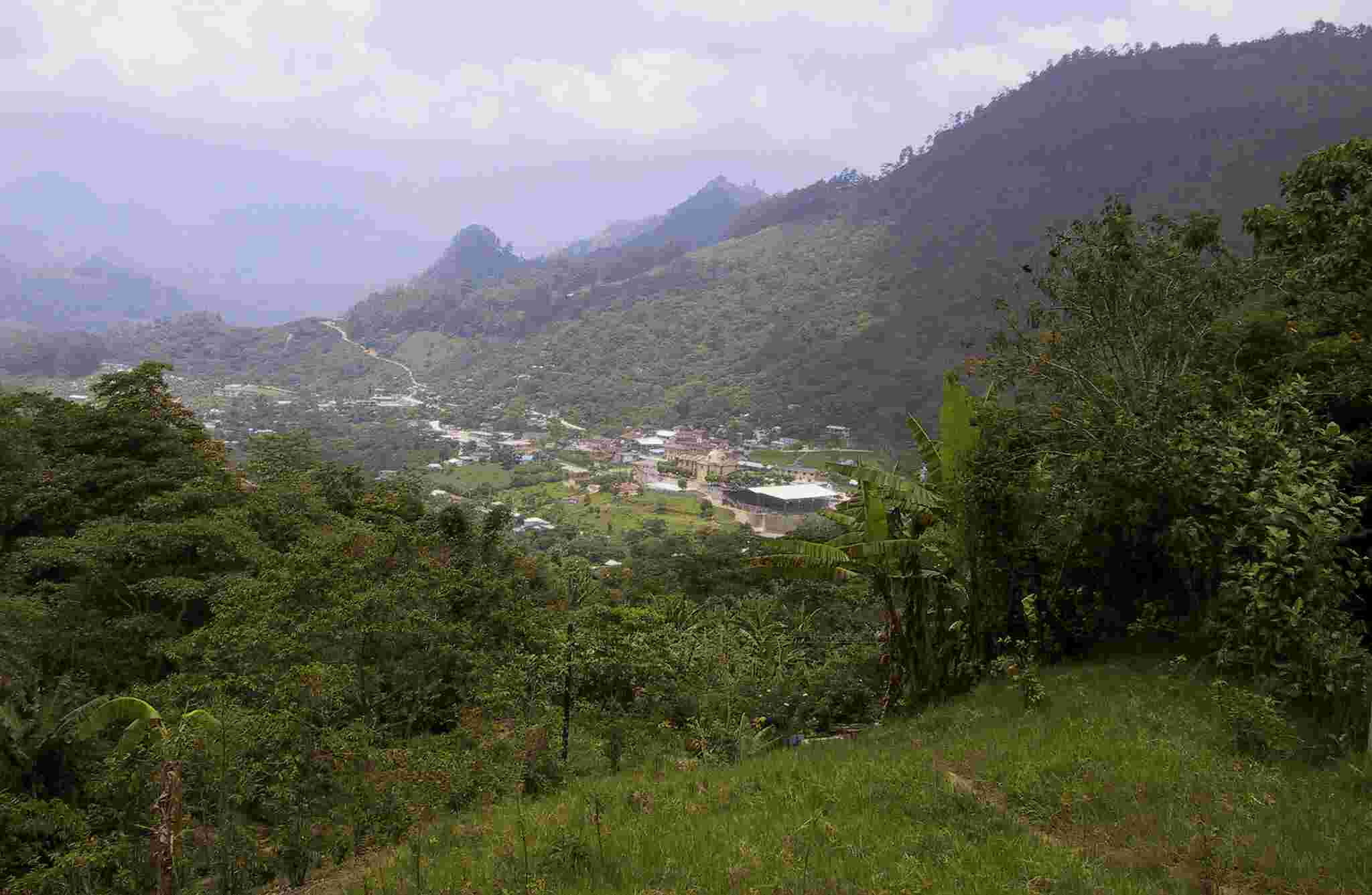 Figure 2.2. View of the center of Huitzilan from Talcuaco.