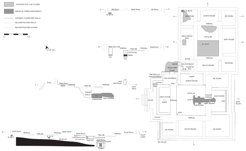 Image: 5.11. Plan and profiles of Structure 195-4