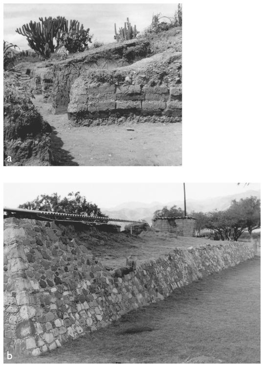 Image: 9.10. Adobe retaining walls and the east wall of Mound 195