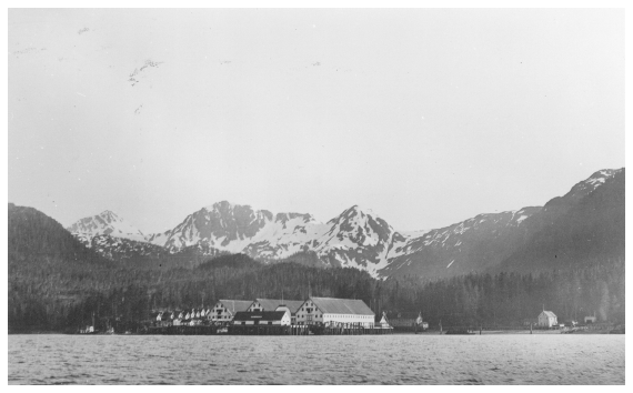 Image: Naket Packing Company’s Waterfall Cannery near Craig, Prince of Wales Island. Core coll. 01-2217, Alaska State Library. About 159 salmon canneries operated in Alaska during their peak in 1929. They furnished low-cost, high-protein food, especially welcome during the Great Depression.