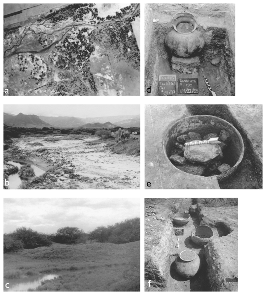 Image: 3.1. Ancient and modern salt production at Lambityeco (photos a, b, and e courtesy of David Peterson)