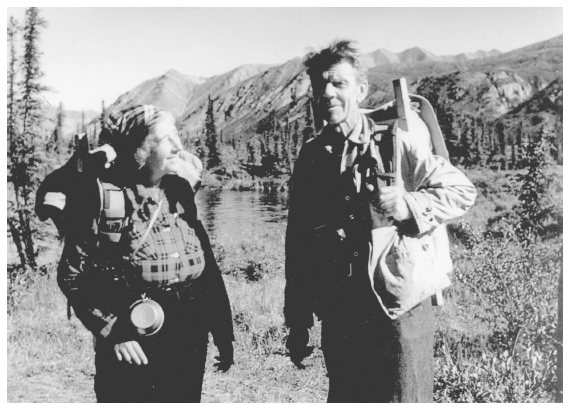 Image: Mardy and Olaus Murie, Sheenjek River Valley, 1956. Courtesy Murie Center. The Muries’ ties to Alaska and return visit to the Sheenjek brought the proposed Arctic Refuge to the nation’s attention.