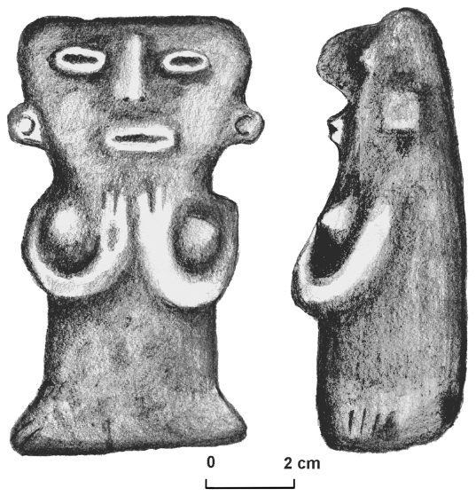 Image: FIGURE 8.6 Example of a Roble phase ceramic figurine
